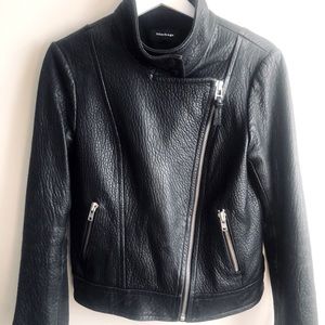 Mackage Lisa Pebbled Leather Jacket